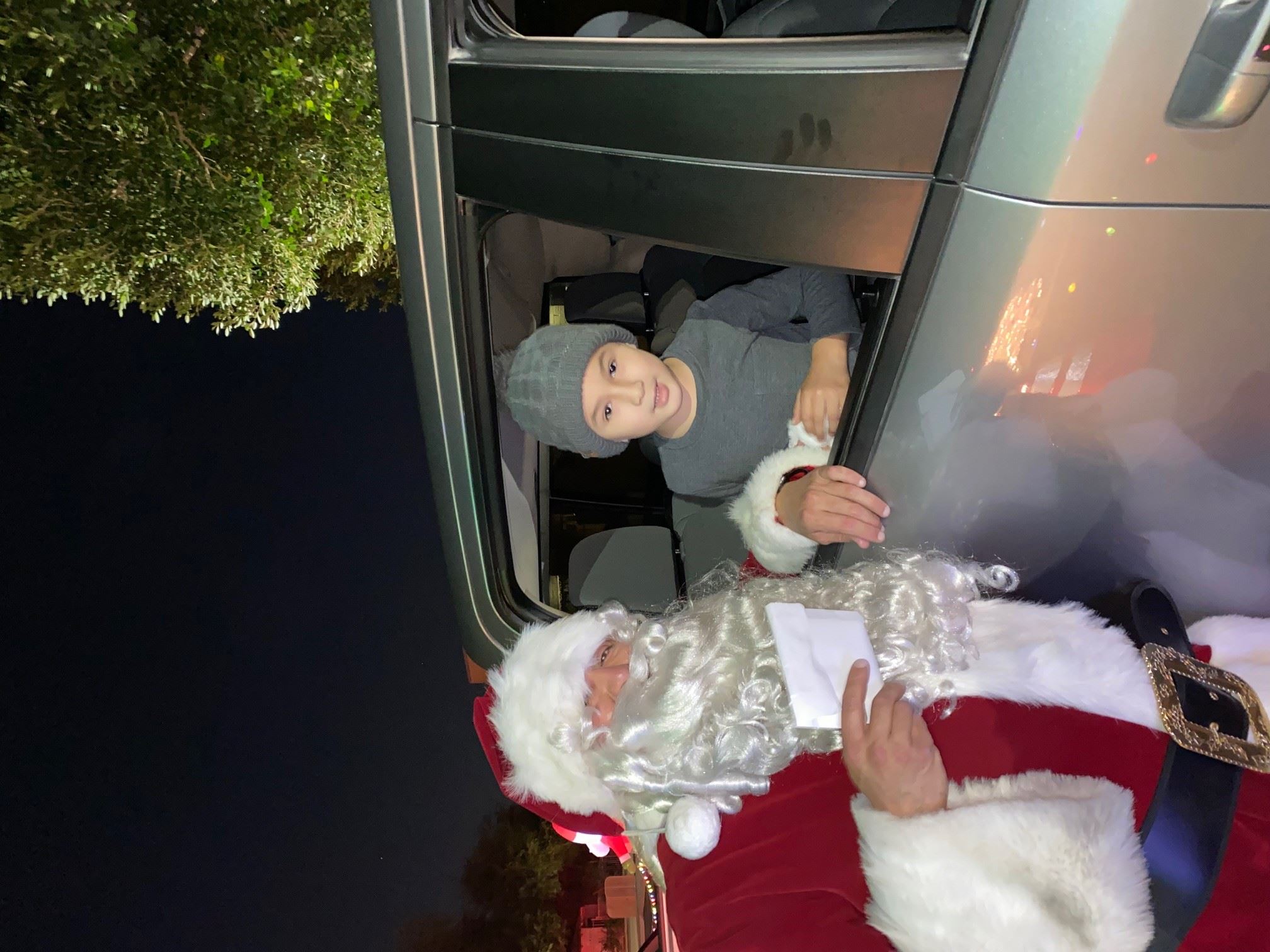 Santa Drive Thru boy 2