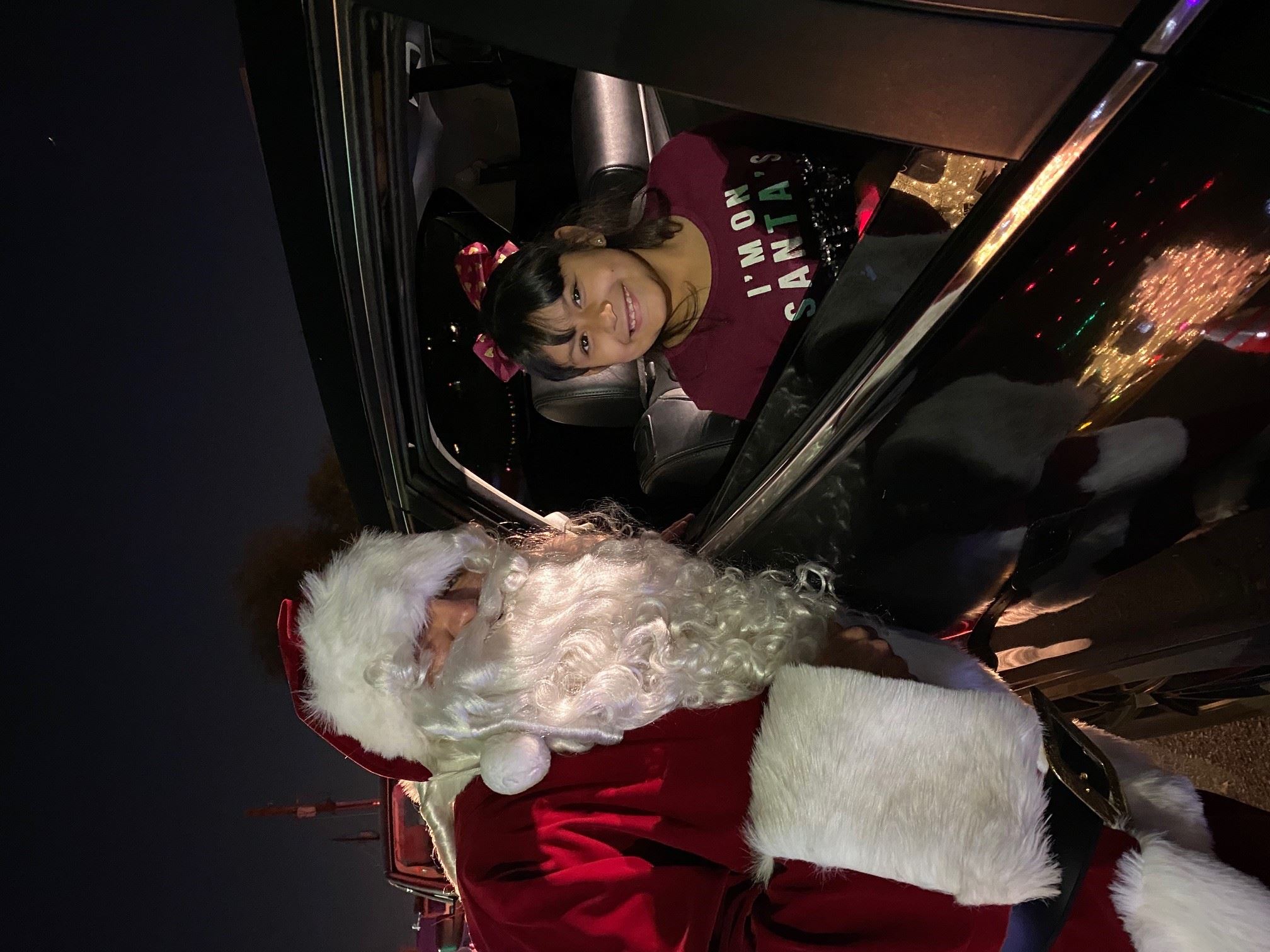 Santa Drive Thru Girl