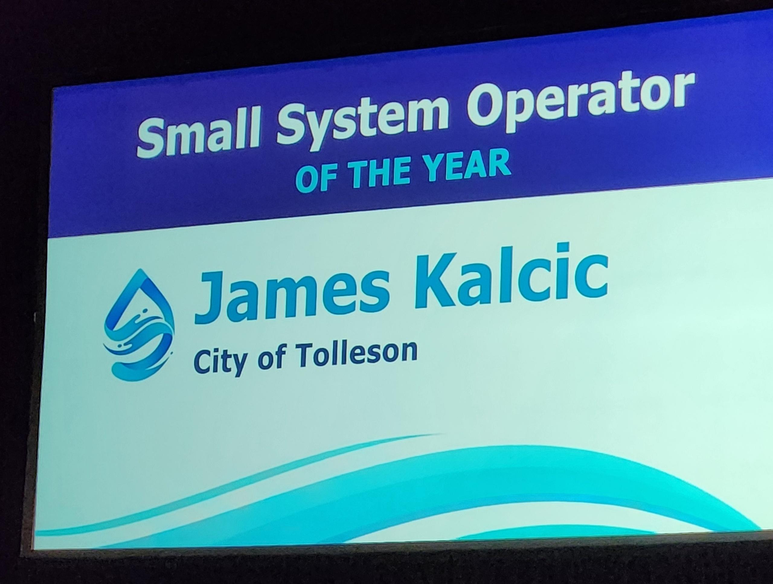 Small System Operator of the Year - James Kalcic