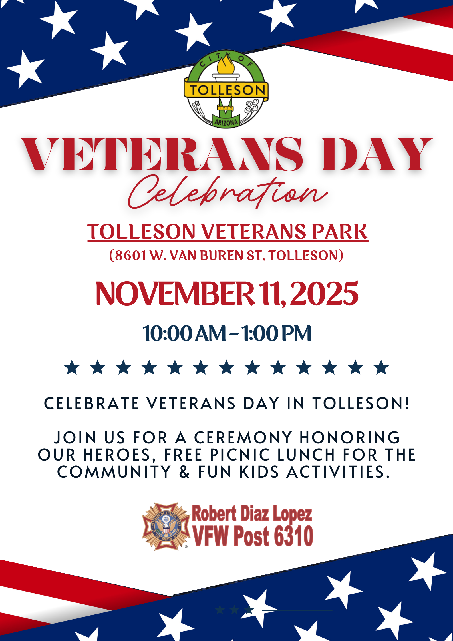 Veterans Day Celebration at Veterans Park 2025