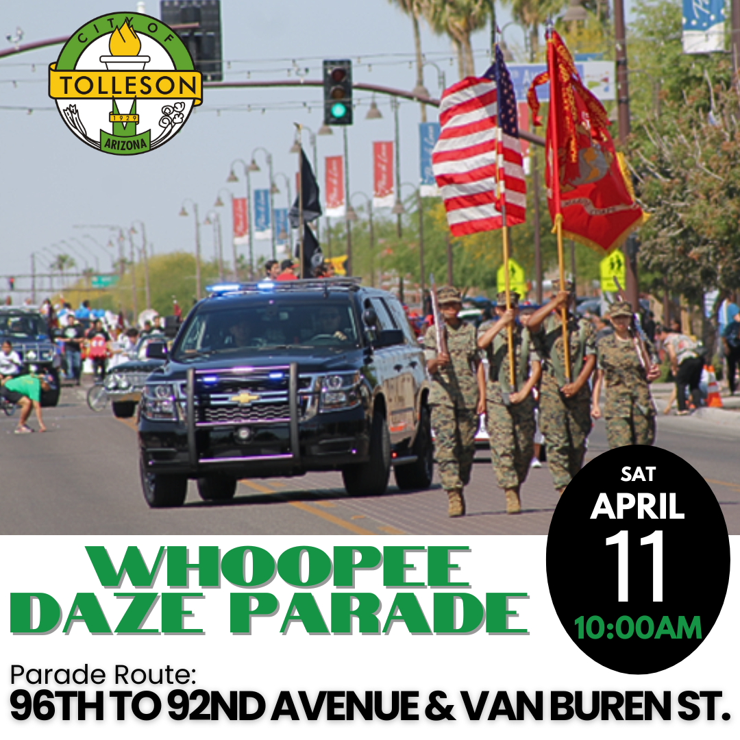 Whoopee Daze Parade April 11, 2026 at 10:00am